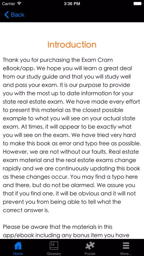 Screenshot di Maine Pearson VUE Real Estate Agent Exam Prep.