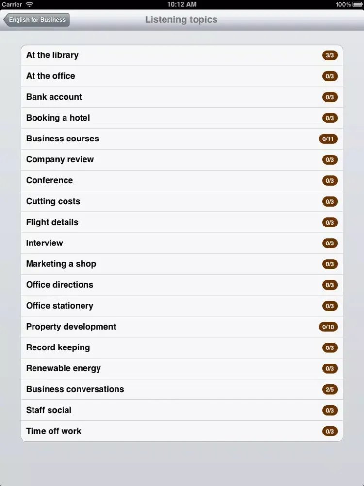تصاویر English for Business iPad 