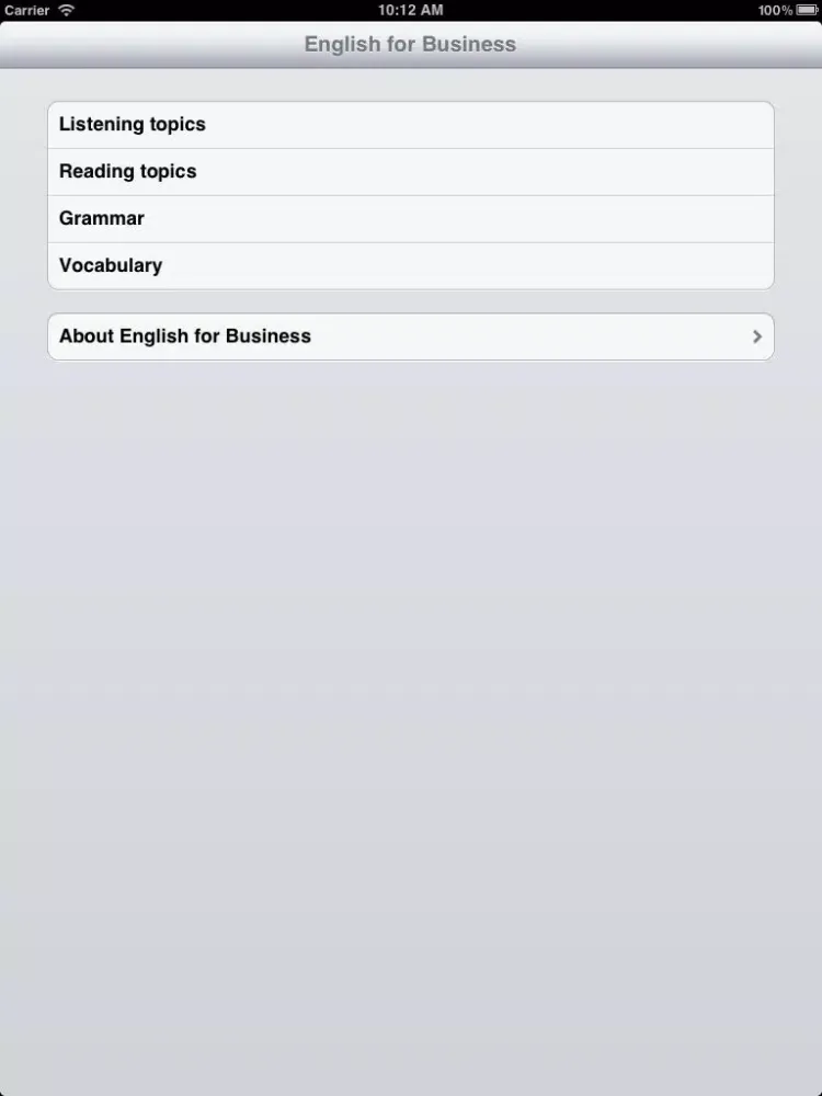 تصاویر English for Business iPad 