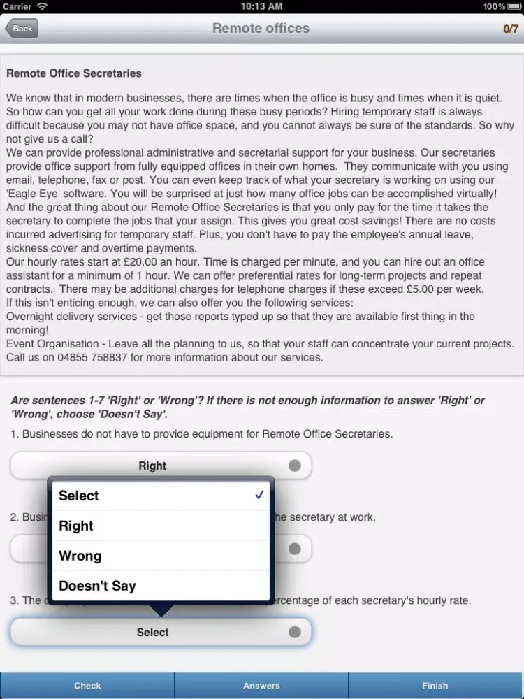 تصاویر English for Business iPad 