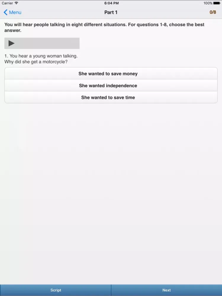 First Certificate Listening iPad 应用截图