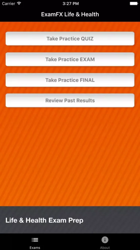 Tangkapan layar ExamFX Life & Health Exam Prep