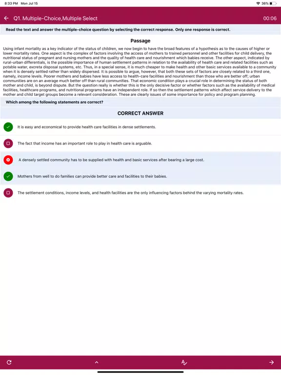 Capturas de pantalla de PTE ACADEMIC PRACTICE TEST iPad 