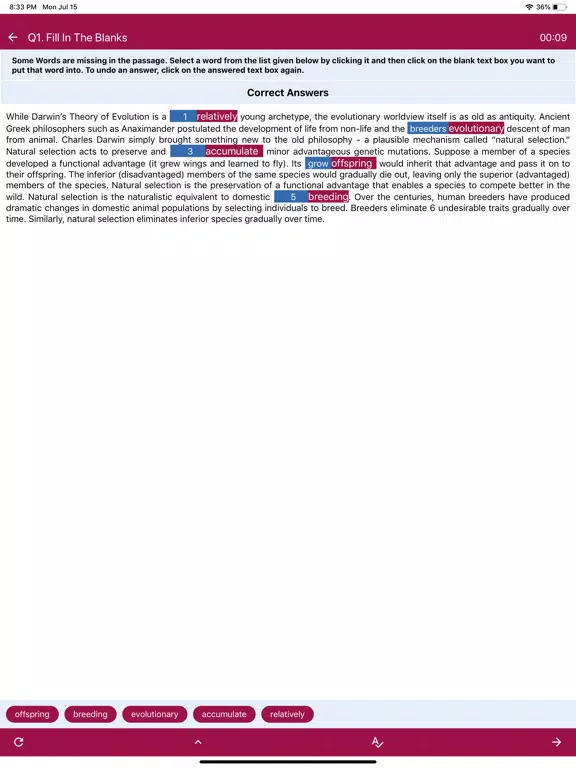 Capturas de pantalla de PTE ACADEMIC PRACTICE TEST iPad 