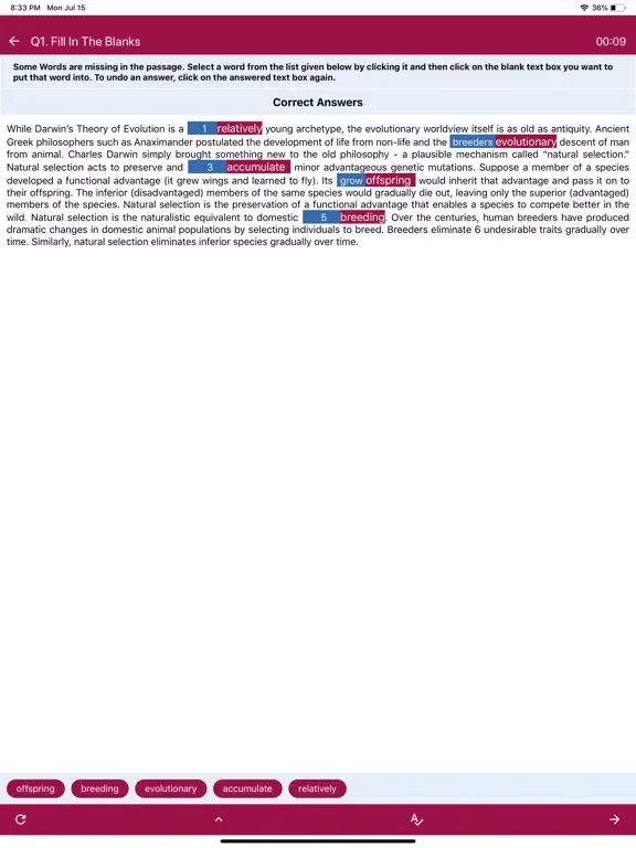 تصاویر PTE ACADEMIC PRACTICE TEST iPad 