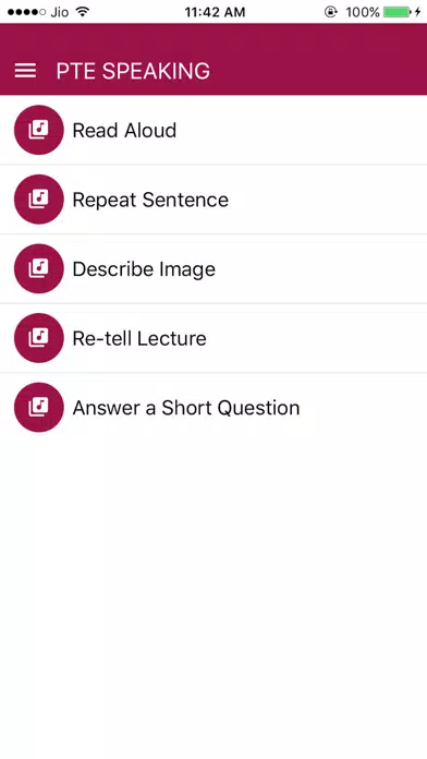 Capturas de pantalla de PTE ACADEMIC PRACTICE TEST