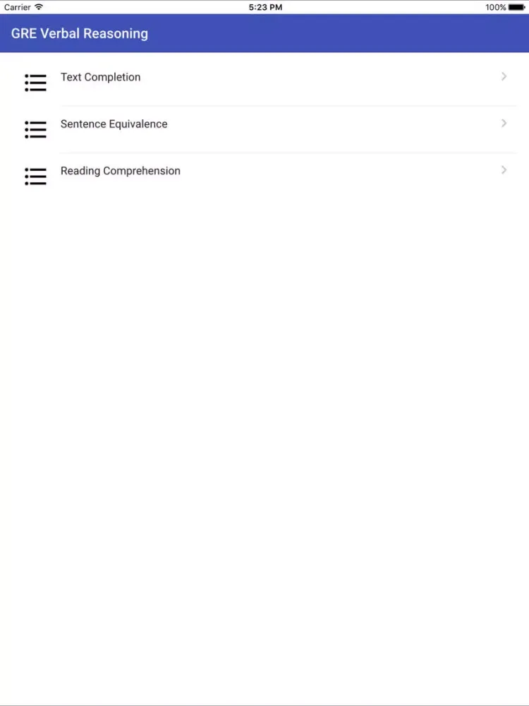 GRE Verbal Reasoning Practice Tests iPad  Ekran Görüntüleri