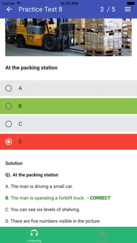 Screenshot di TOEIC Listening & Reading Practice Tests