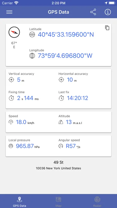 GPS Data Smart スクリーンショット