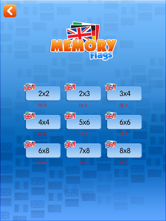 Memory Flags Game iPad  স্ক্রিনশট