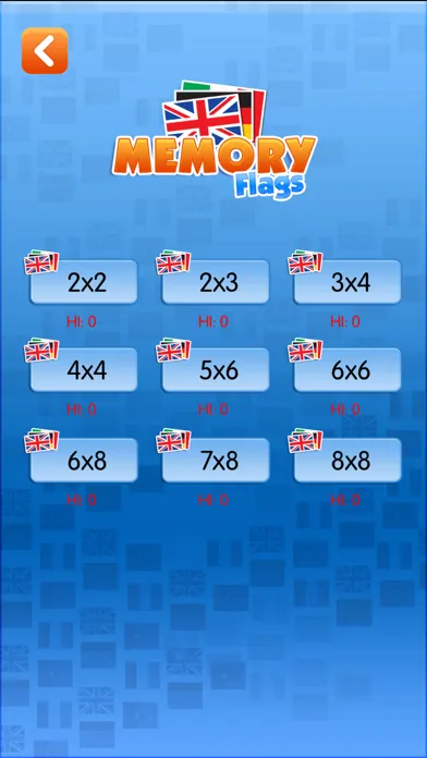 Memory Flags Game Screenshots