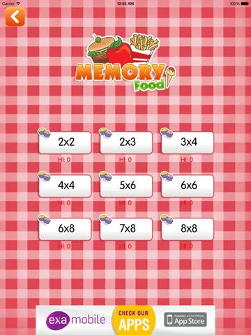 Capturas de tela do Memory: Food & Restaurants iPad 