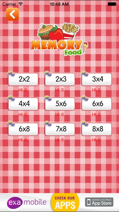 Capturas de tela do Memory: Food & Restaurants