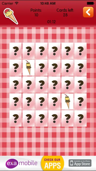Capturas de tela do Memory: Food & Restaurants