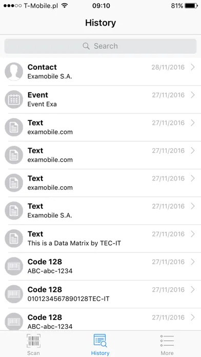 Zrzuty ekranu QR Code Reader and Code Scanner