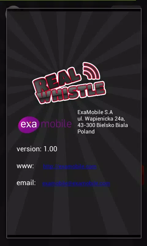 Screenshot di Whistle