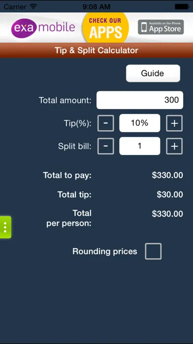 Tip Calculator : Simple and free Screenshots