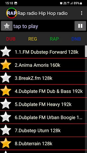 Capturas de tela do Rap radio Hip Hop radio