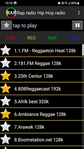 Capturas de tela do Rap radio Hip Hop radio