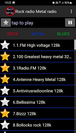Rock radio Metal radio Screenshots