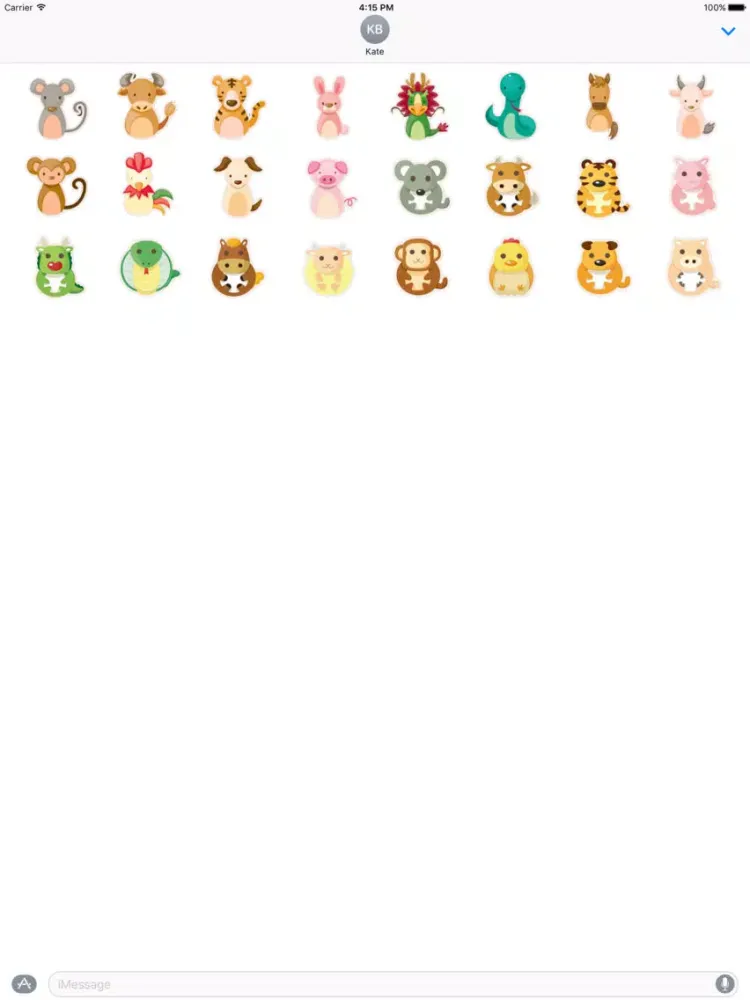 Ảnh chụp màn hình của Chinese Zodiac Stickers iPad 