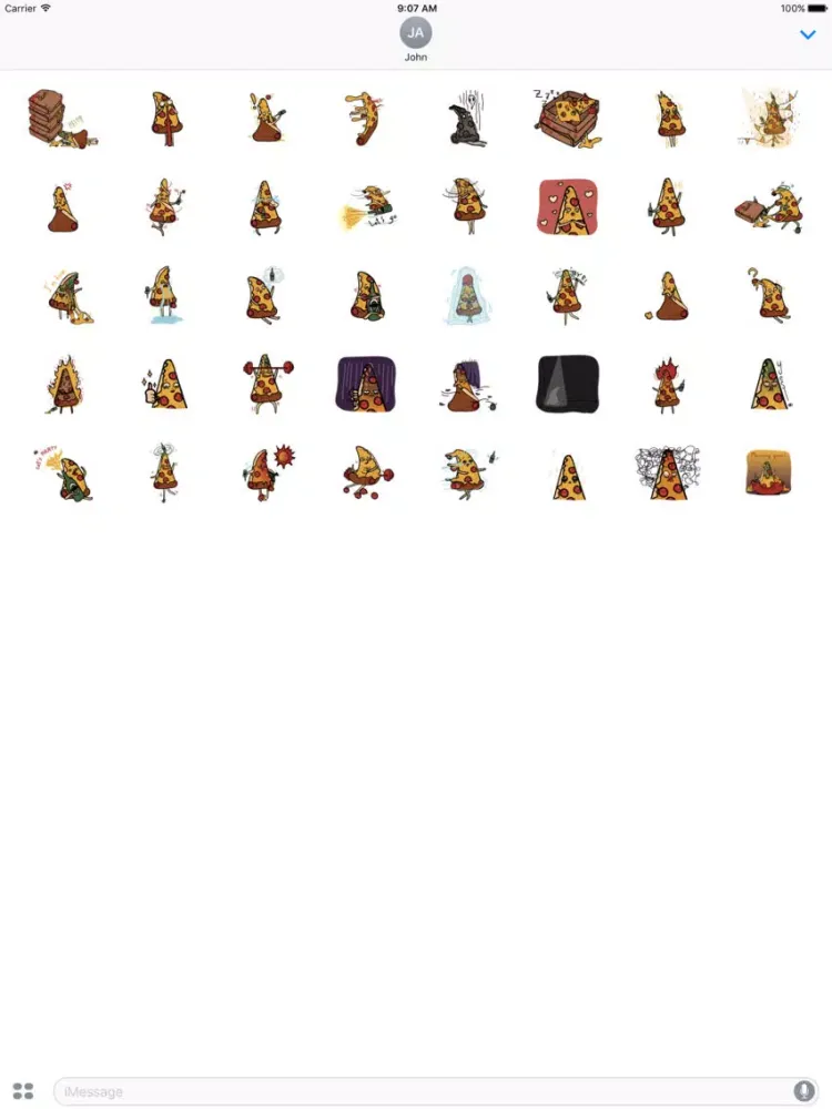 Скриншоты Party Pizza - funny food sticker emojis iPad 