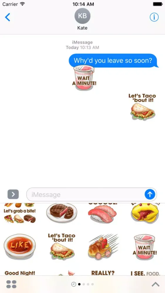 Скриншоты FoodJokeMoji
