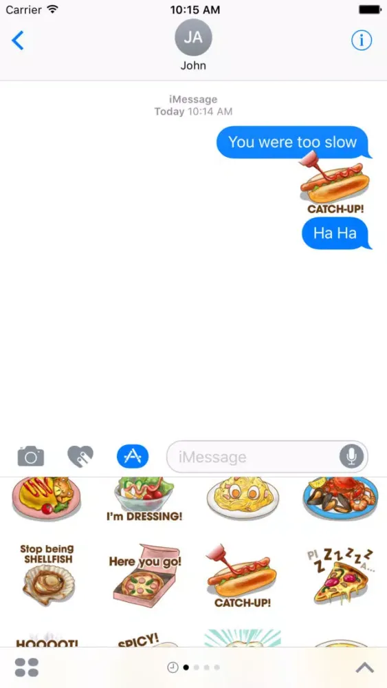 Скриншоты FoodJokeMoji