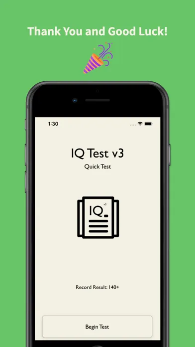 IQ Test App - Quick Test v3 Screenshots