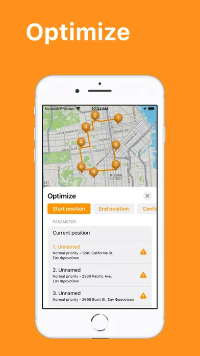 Capturas de pantalla de Route creator