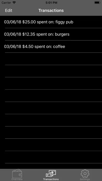Screenshot di Simple Expense Tracker