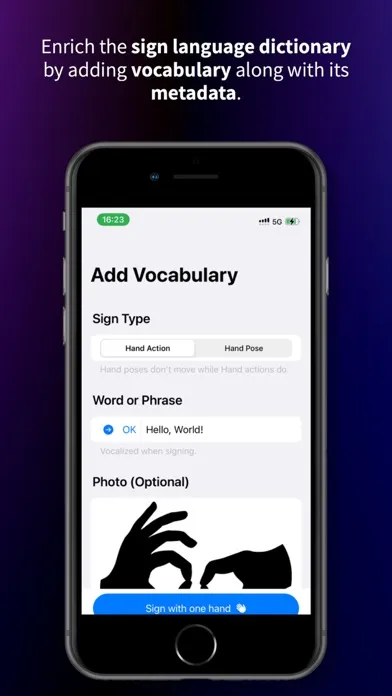 VocalSign স্ক্রিনশট