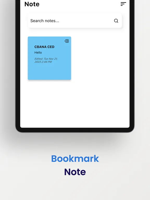CBANA Curriculum iPad Screenshots