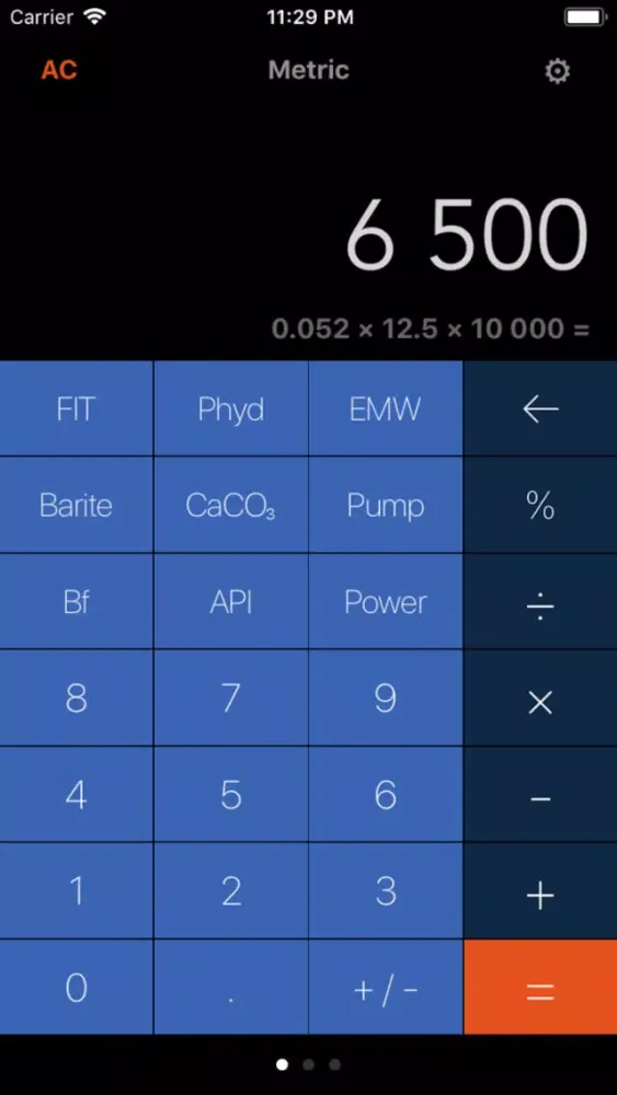 Capturas de tela do DrillCalculator