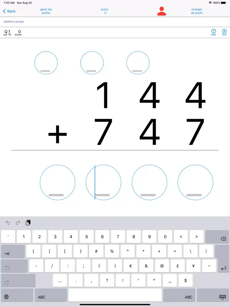Captures d'écran de CE2 EXO Calcul iPad 