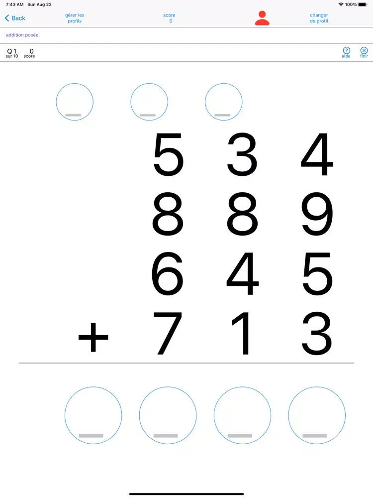 Captures d'écran de CE2 EXO Calcul iPad 