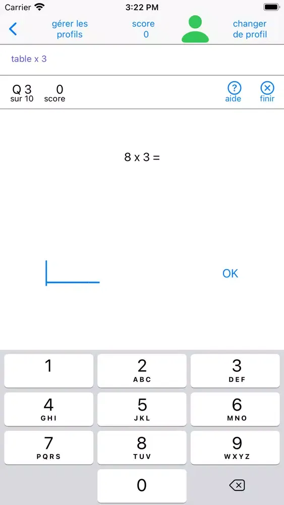 Captures d'écran de CE2 EXO Calcul