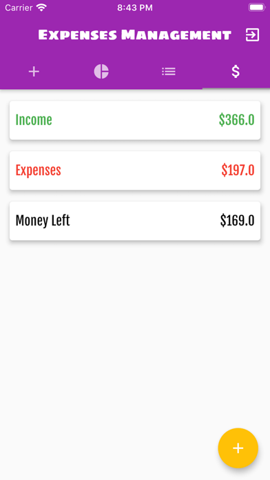 Expenses Management スクリーンショット