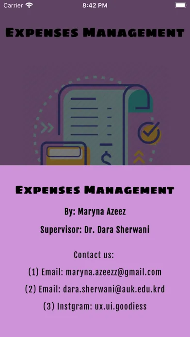 Tangkapan skrin Expenses Management