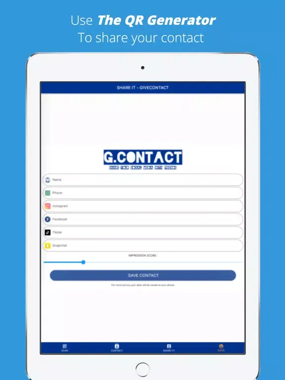 Find True Contact - GContact iPad  스크린샷