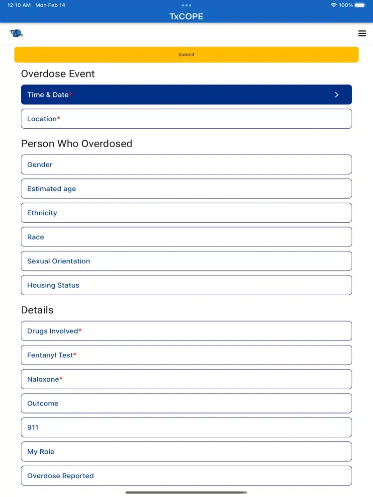 Zrzuty ekranu TxCOPE iPad