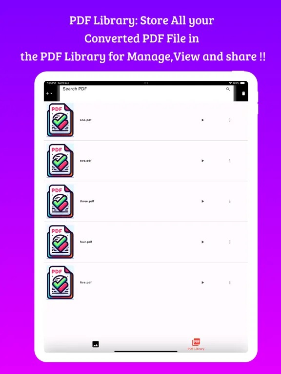 Image to PDF - PDF Converter+ iPad Screenshots