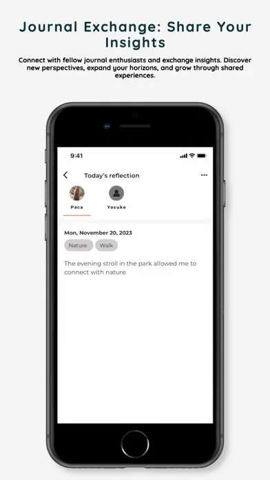 Screenshot di Odyssey AI Journal Sharing