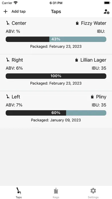 Captures d'écran de Keg Track
