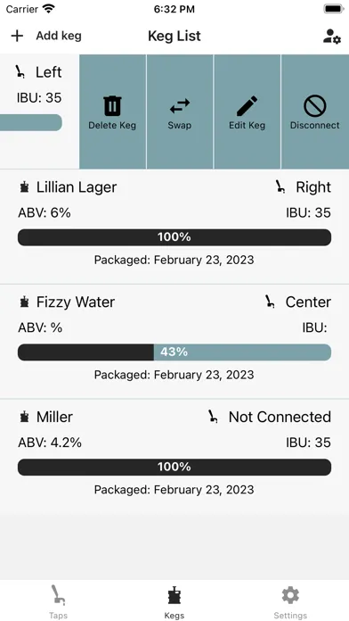 Captures d'écran de Keg Track