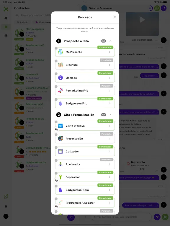 Reda CRM iPad  سکرین شاٹس