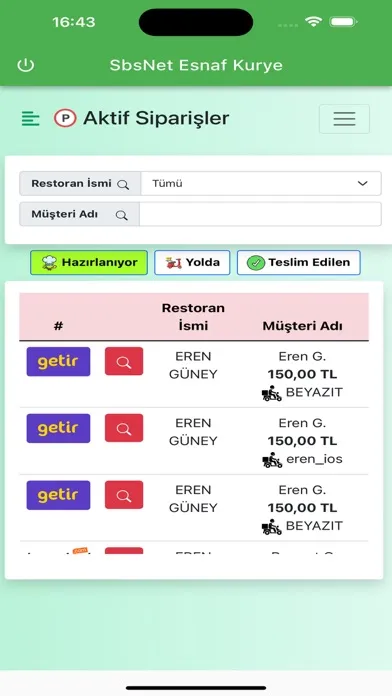 تصاویر Sbs Esnaf Kurye