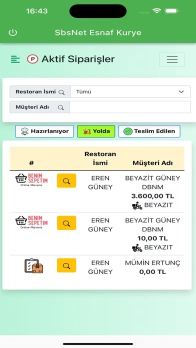 تصاویر Sbs Esnaf Kurye