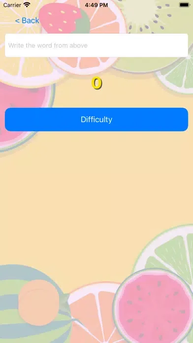 Screenshot di Type Writer Fruit
