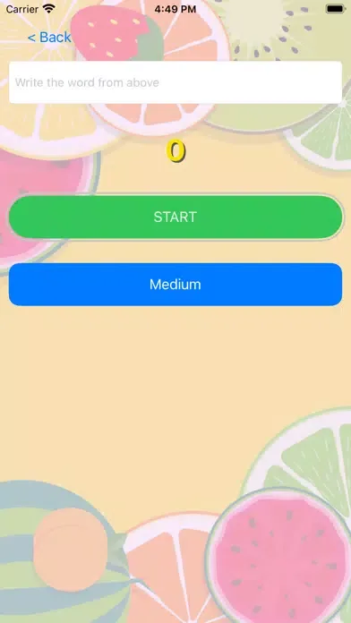 Screenshot di Type Writer Fruit